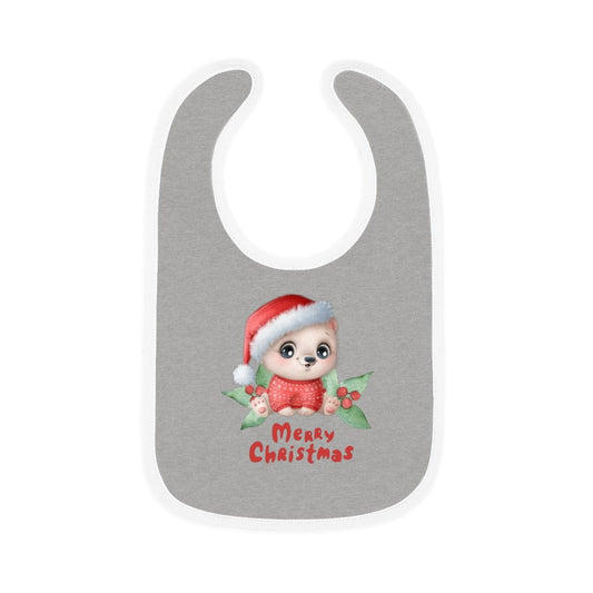 Santa Bear Baby Jersey Bib - ZumBuys