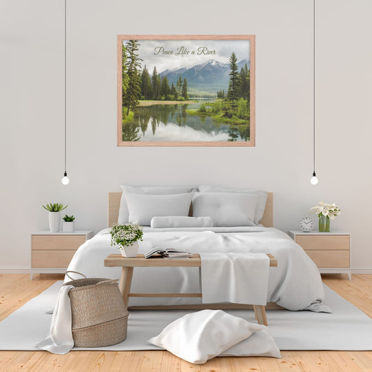 Serenity Scape River Framed Artwork - ZumBuys