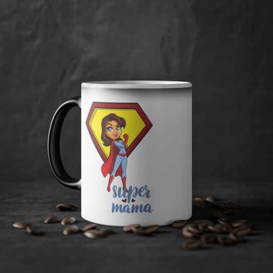 Super Mama Color Changing Mug, 11oz - ZumBuys