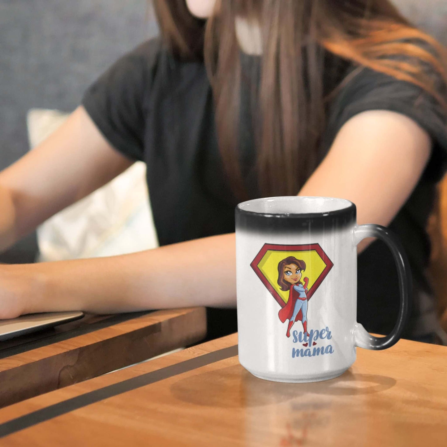 Super Mama Color Changing Mug, 11oz - ZumBuys