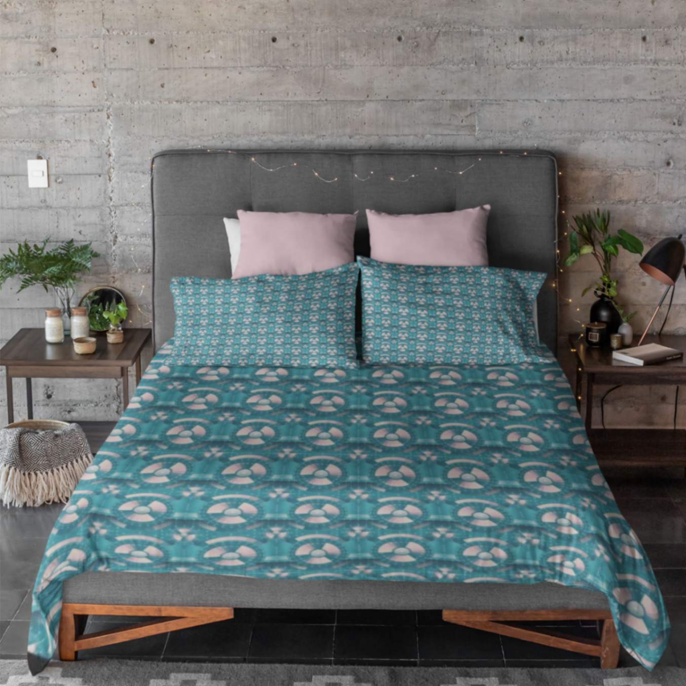 Teal Flywheel Comforter Comforter - ZumBuys