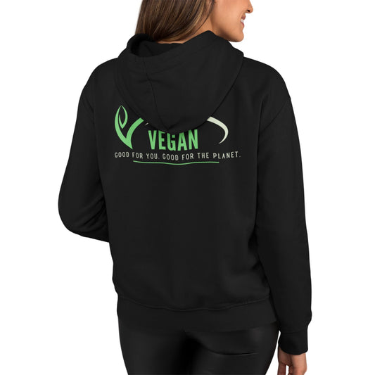 Think Vegan Women's Full Zip Hoodie - ZumBuys