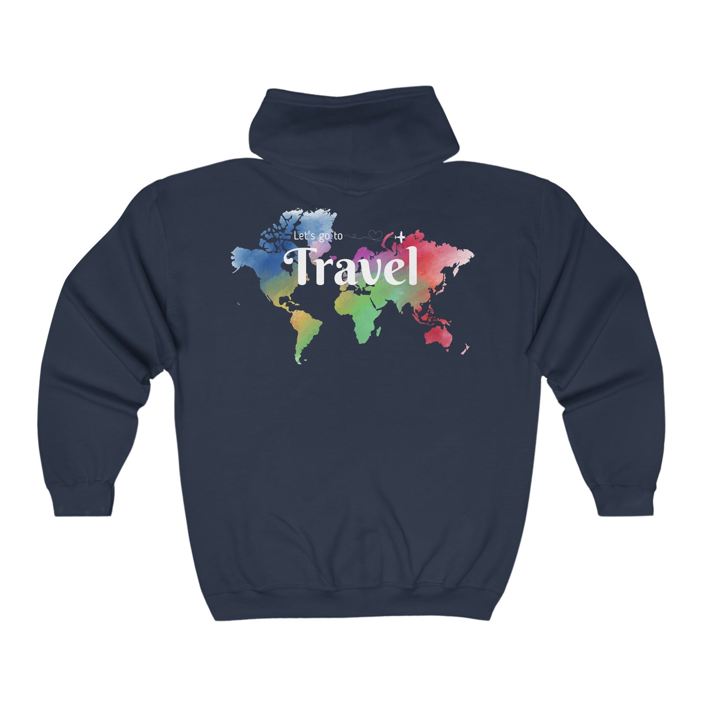 Travel Around Women's Full Zip Hoodie - ZumBuys