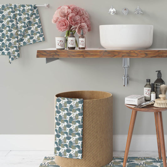 Urbane Squiggles Polycotton Towel - ZumBuys