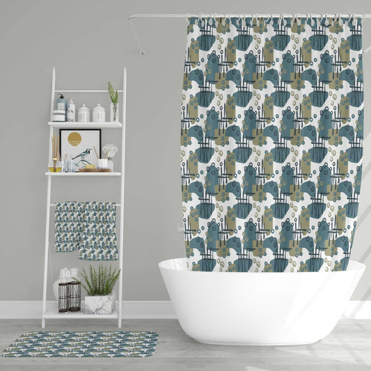 Urbane Squiggles Shower Curtains - ZumBuys