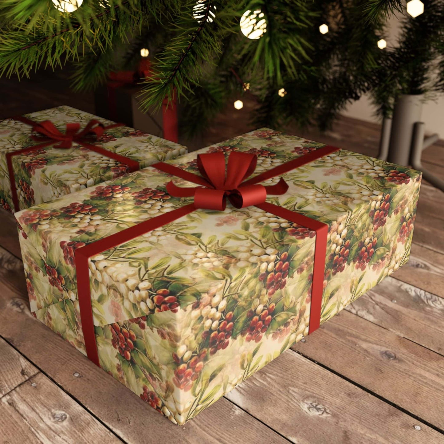 Vintage Mistletoe Wrapping Paper - ZumBuys