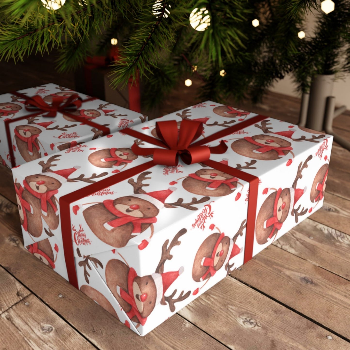 Rudolph's Merry Christmas Wrapping Paper