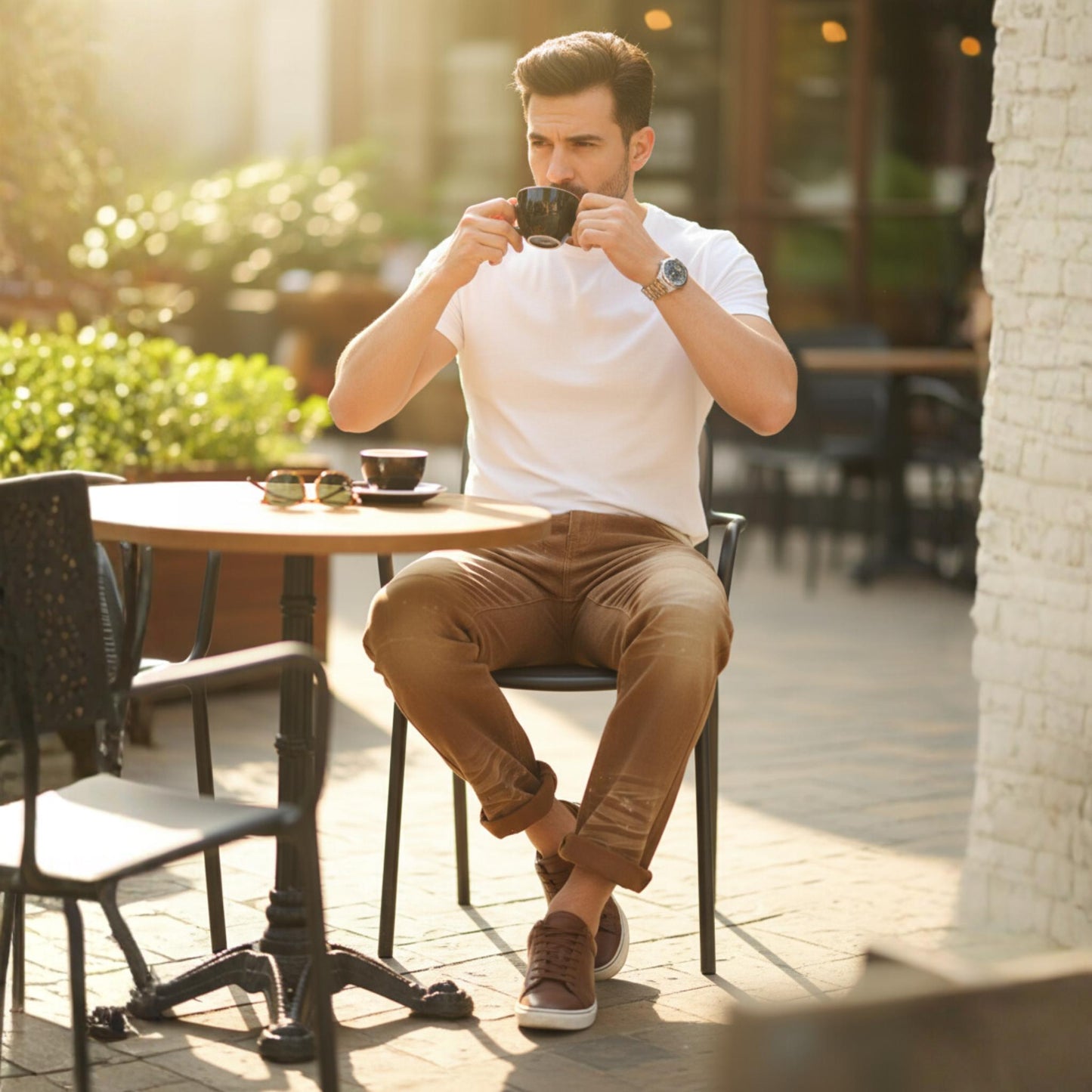 Seven Souls Men Regular Fit Non-stretchable Denim