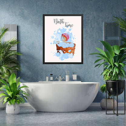 Bath Time Bubbles Framed Artwork