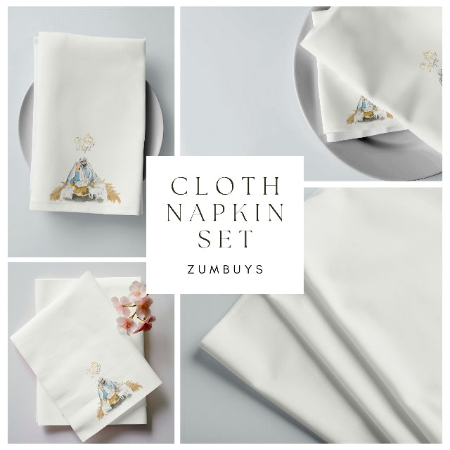 Blessed Night Cloth Napkin Set of 4