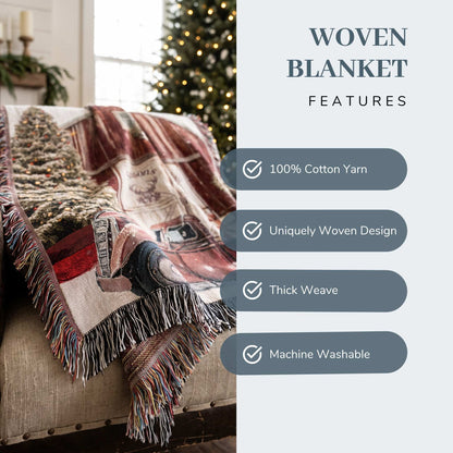 Christmas on the Farm Woven Blanket
