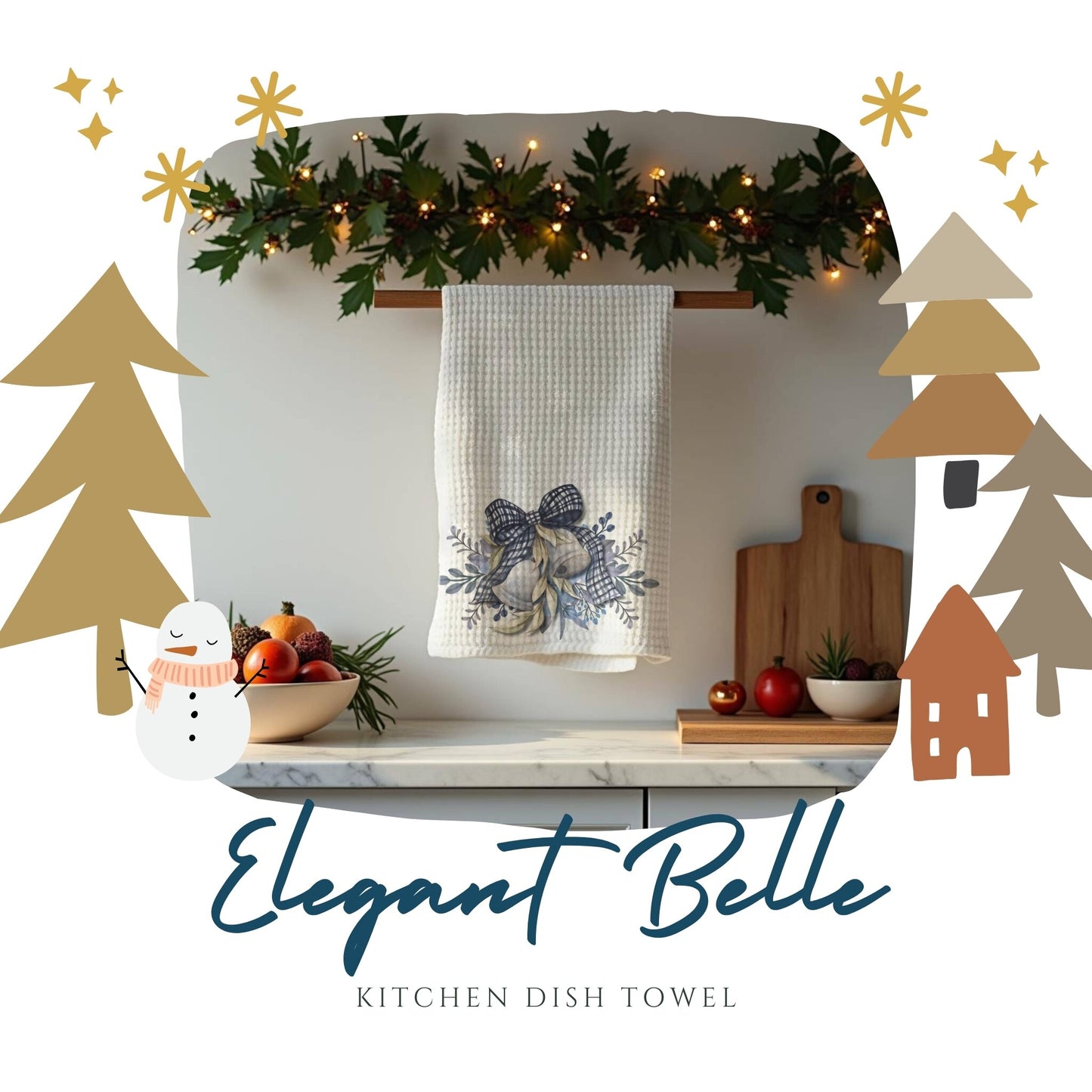 Elegant Belle Dish Towel