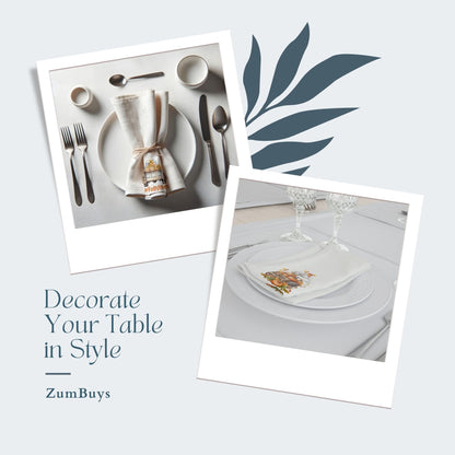 Give Thanks Harvest Cloth Napkin Set of 4