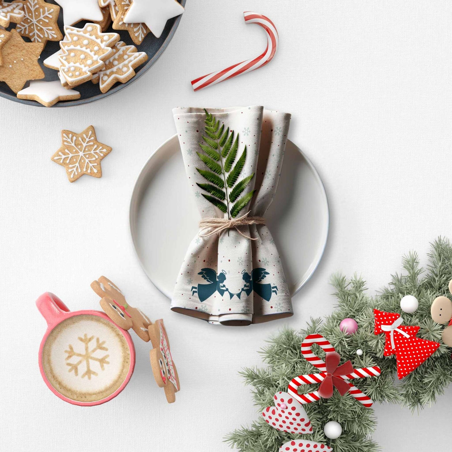 Hark the Herald Cloth Napkin Set of 4