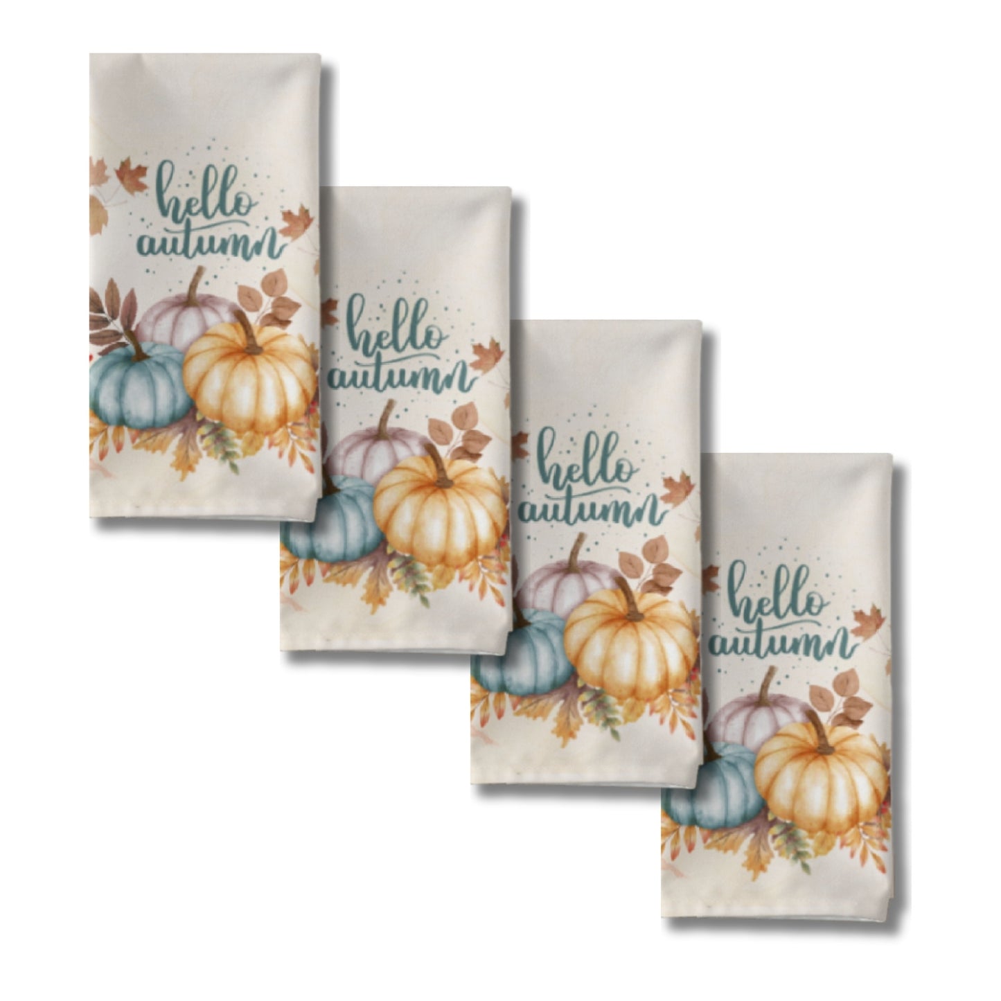 Hello Autumn Cloth Napkin Set of 4