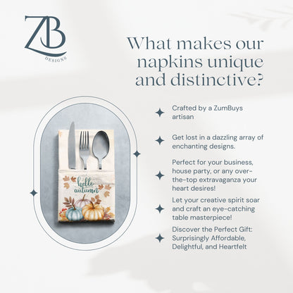 Hello Autumn Cloth Napkin Set of 4