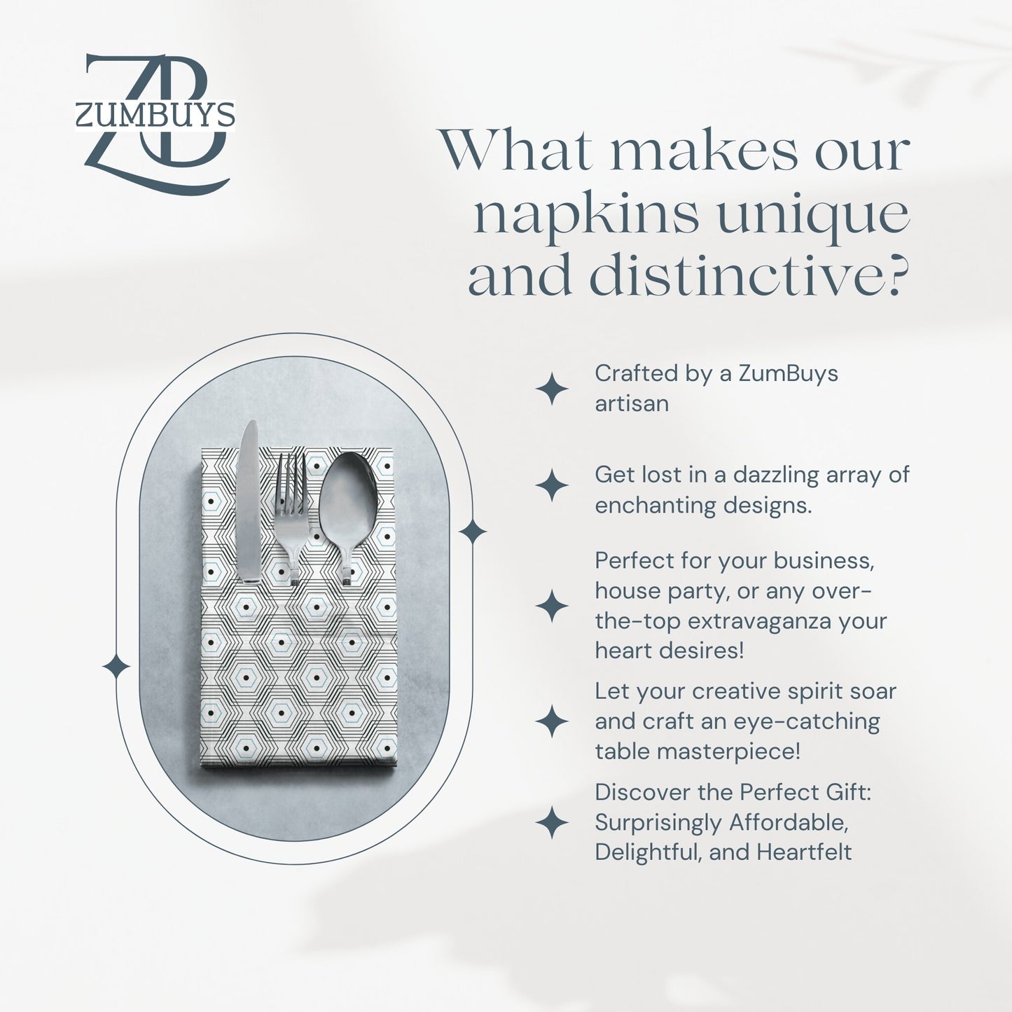 Octamesh Cloth Napkin Set of 4