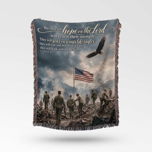 Wings of Hope Woven Blanket