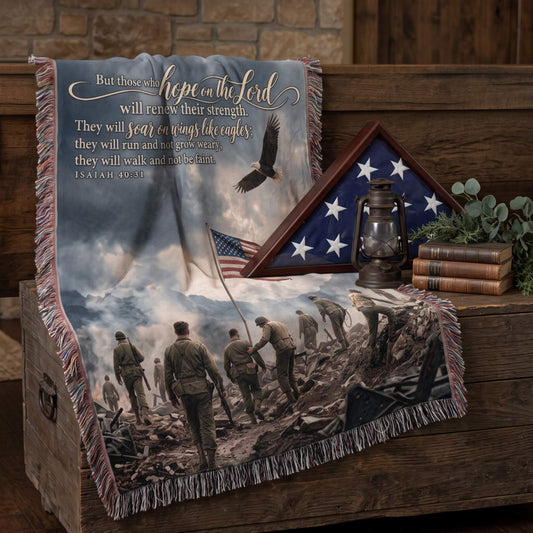 Wings of Hope Woven Blanket