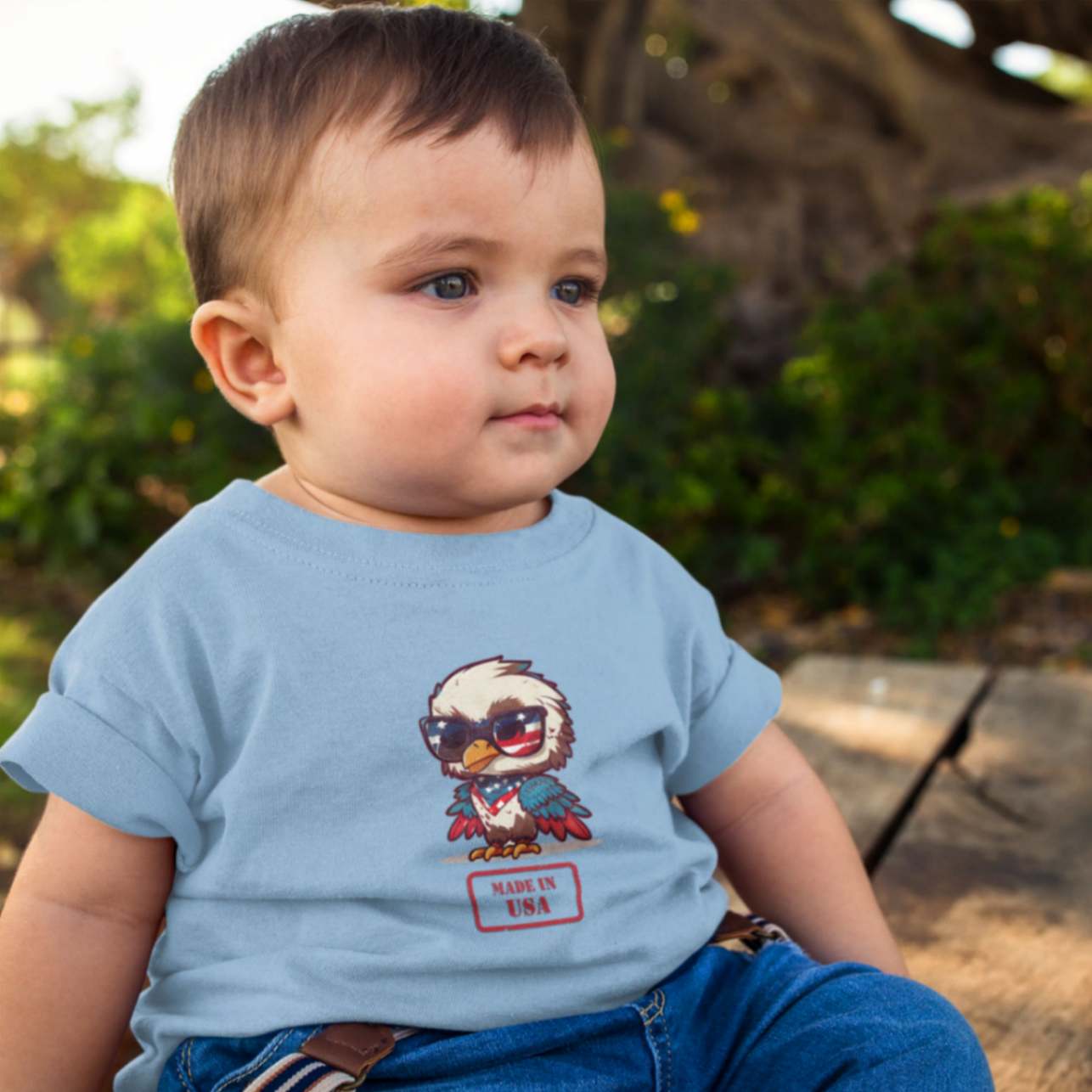 All American Eaglet Infant Fine Jersey Tee - ZumBuys