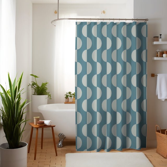 Arc Rhythm Shower Curtain - ZumBuys