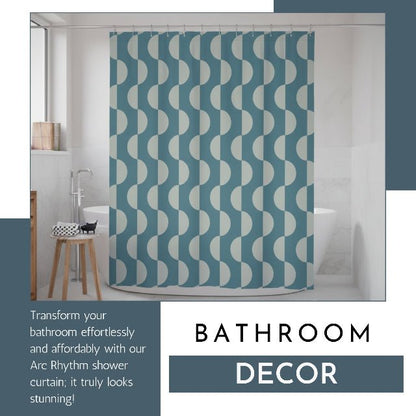 Arc Rhythm Shower Curtain - ZumBuys