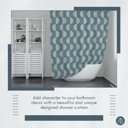 Arc Rhythm Shower Curtain - ZumBuys