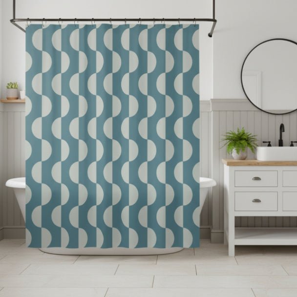 Arc Rhythm Shower Curtain - ZumBuys