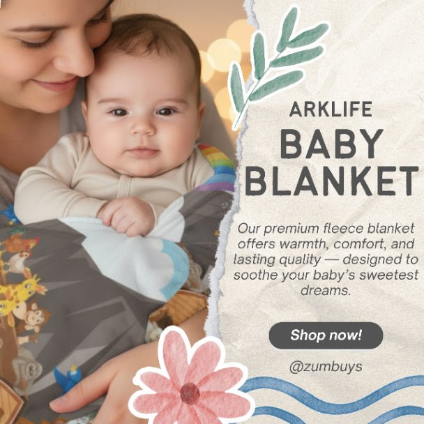 Arklife Soft Fleece Baby Blanket - ZumBuys