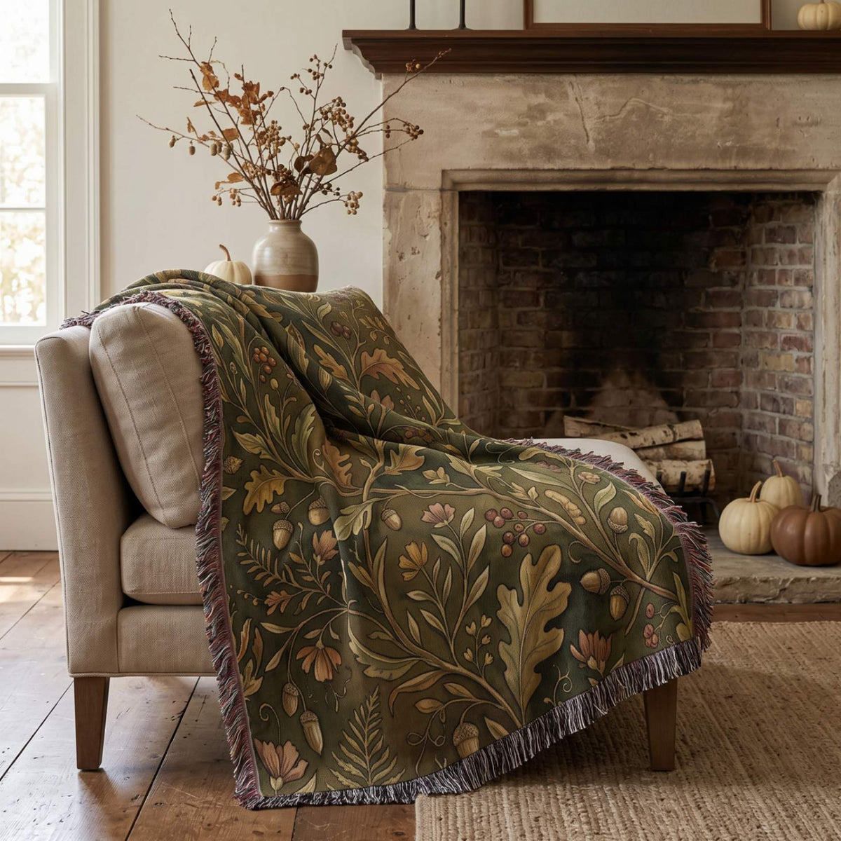 Autumn Heirloom Woven Blanket - ZumBuys