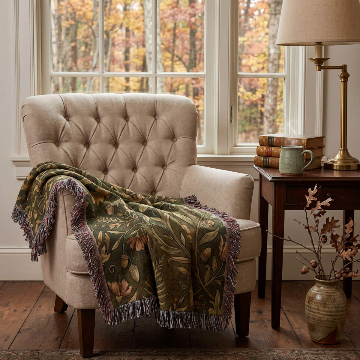 Autumn Heirloom Woven Blanket - ZumBuys