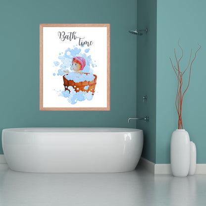 Bath Time Bubbles Framed Artwork - ZumBuys