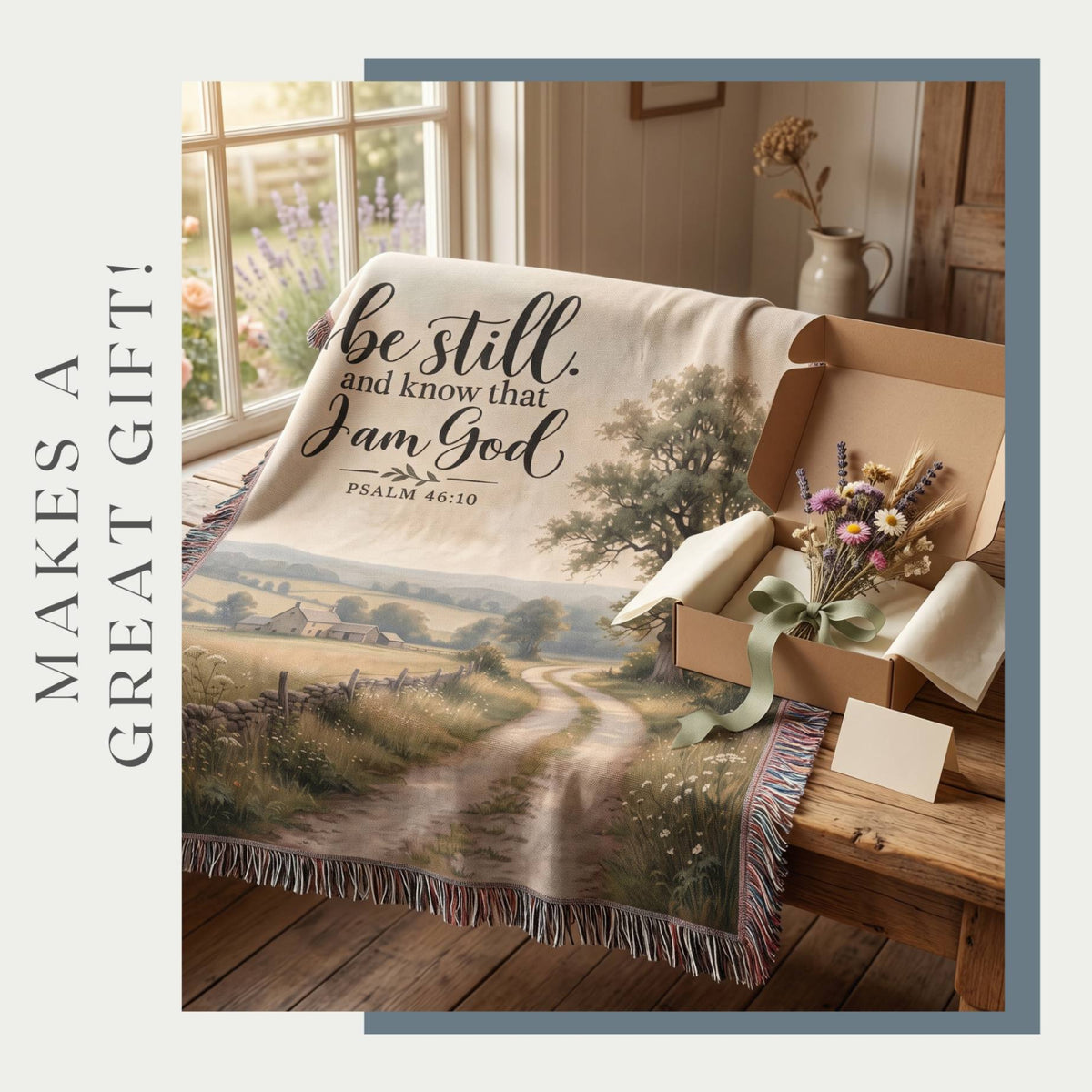 Be Still Woven Blanket - ZumBuys