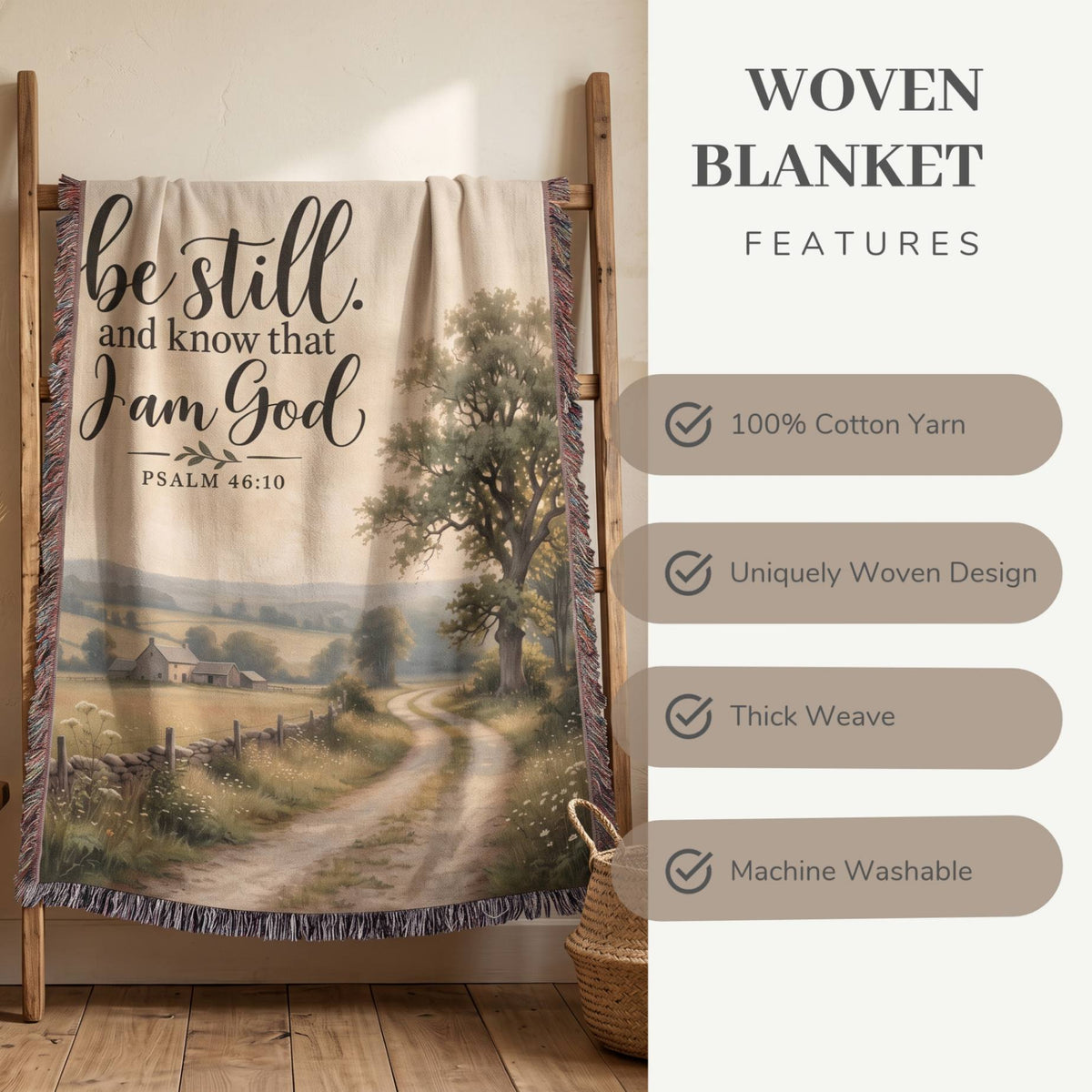 Be Still Woven Blanket - ZumBuys