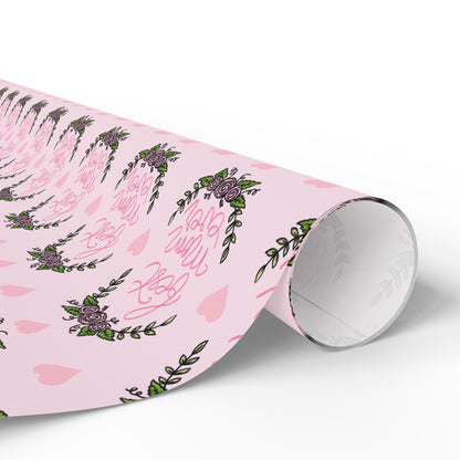 Best Mom Ever Wrapping Paper – Mother’s Day Gift Wrap, Floral Heart Design, Premium Gift Wrap Roll, Matte or Glossy Finish - ZumBuys