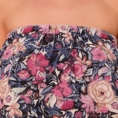 Bloom Party Strapless Maxi Dress – Floral Summer Resort Dress - ZumBuys