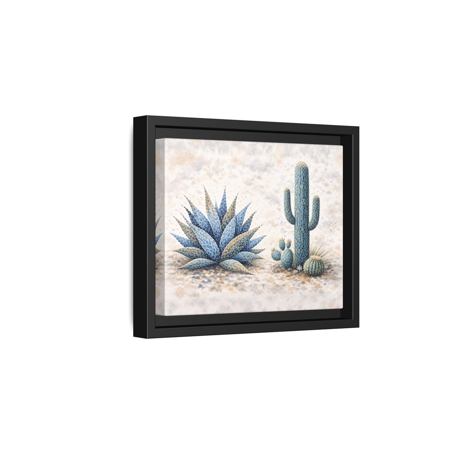 Blue Desert Botanicals Matte Canvas, Framed (Multi - color) - ZumBuys