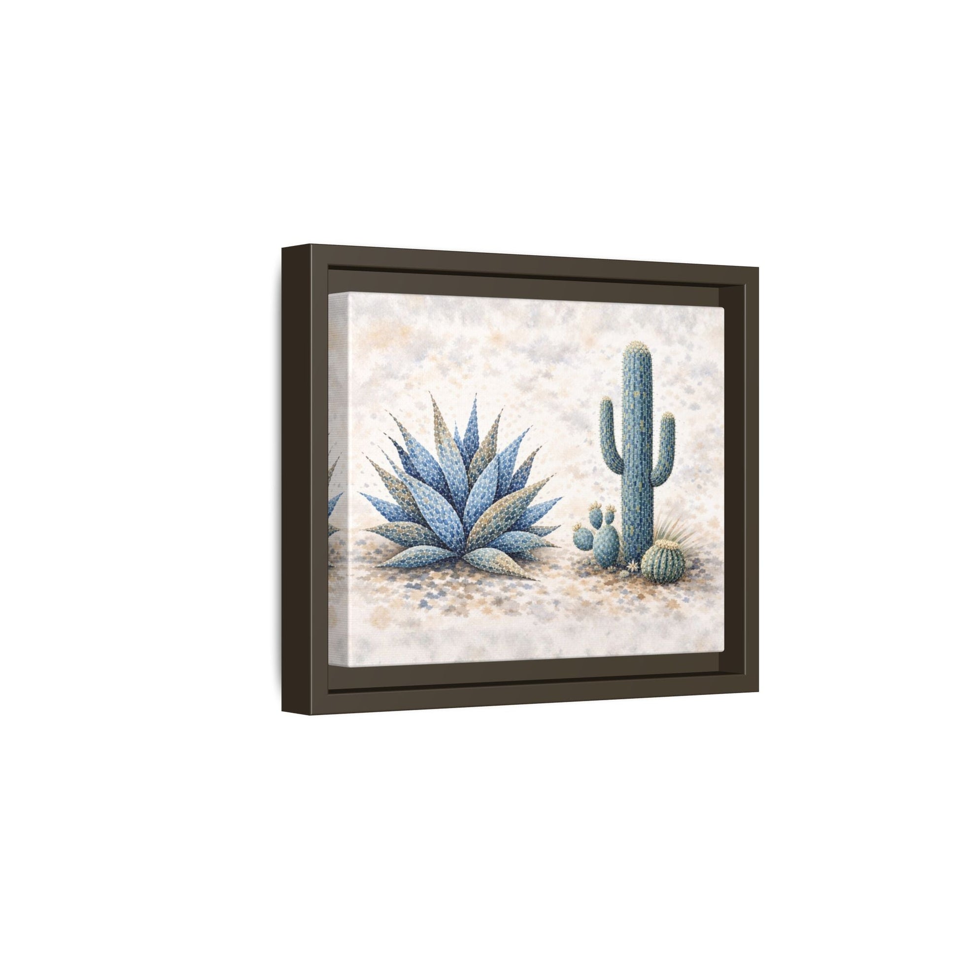 Blue Desert Botanicals Matte Canvas, Framed (Multi - color) - ZumBuys