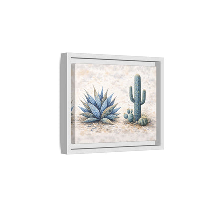 Blue Desert Botanicals Matte Canvas, Framed (Multi - color) - ZumBuys