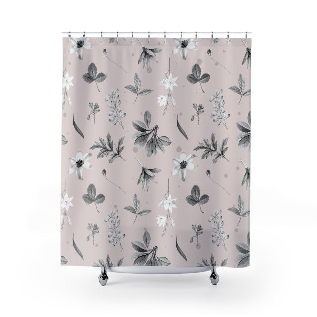 Blush Botanicals Shower Curtains - ZumBuys