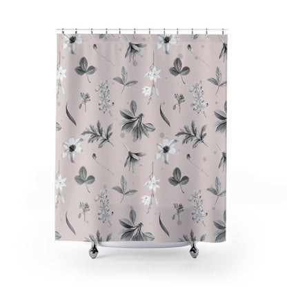 Blush Botanicals Shower Curtains - ZumBuys