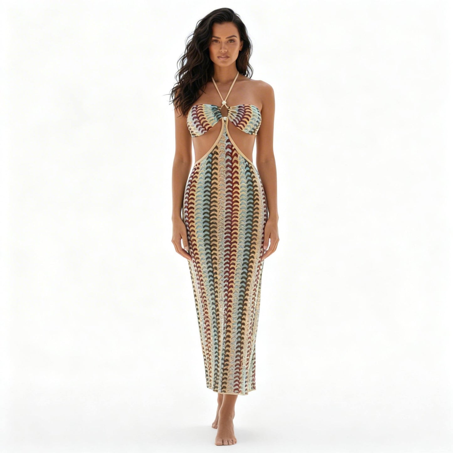 Boho Maxi Print 3 Piece Bikini Set - ZumBuys