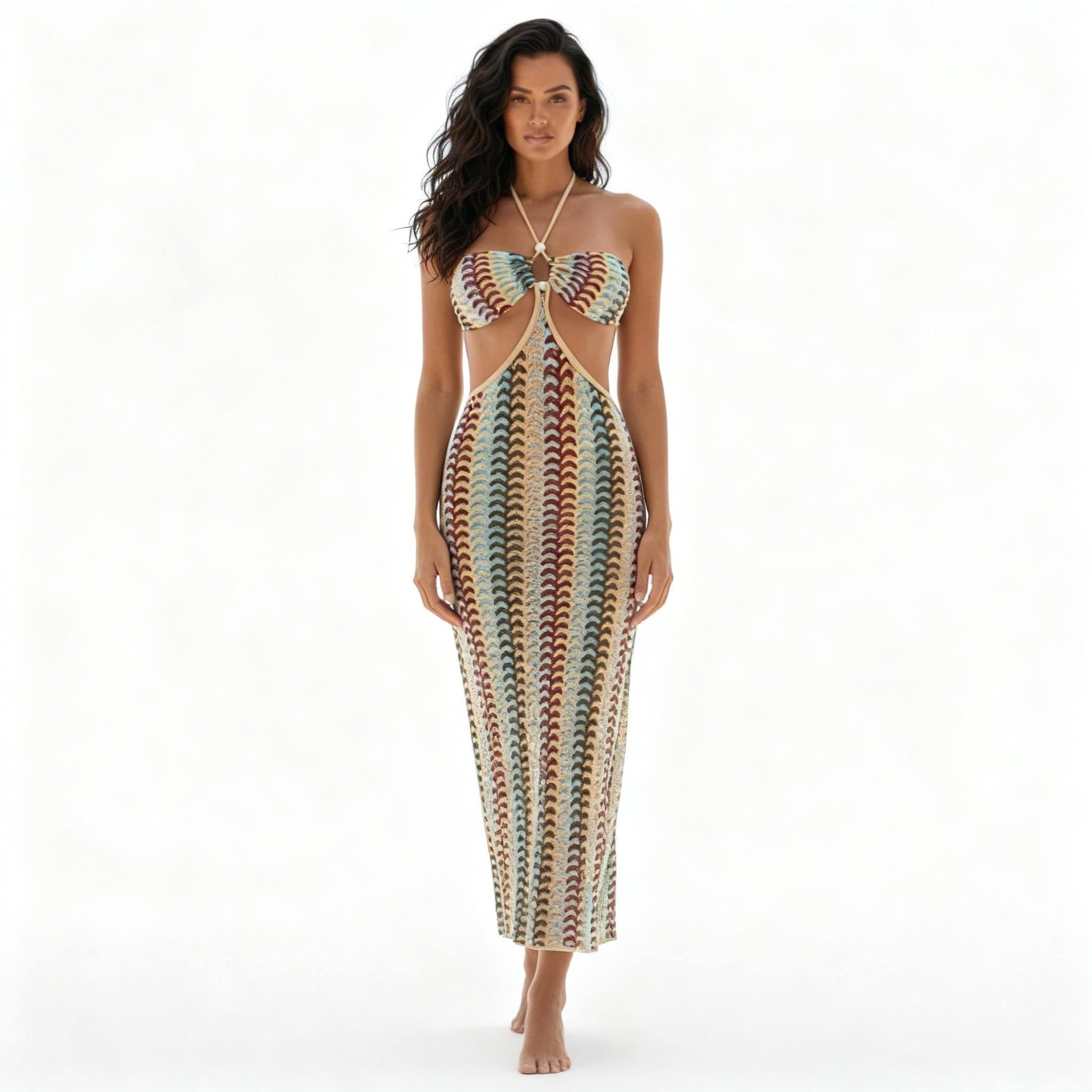 Boho Maxi Print 3 Piece Bikini Set - ZumBuys