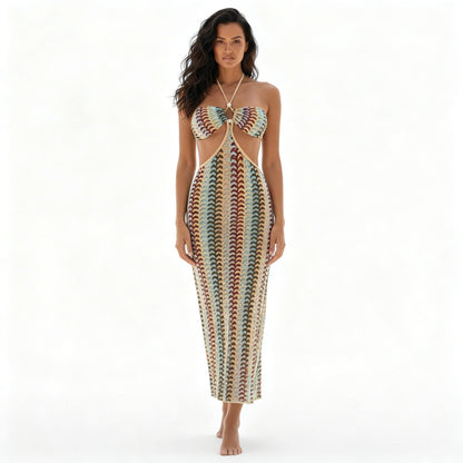 Boho Maxi Print 3 Piece Bikini Set - ZumBuys