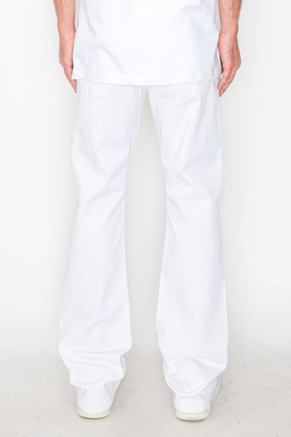 Bootcut Rip & Repair Colored Jeans - ZumBuys