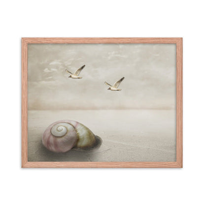 Brooding Seashell Framed Art - ZumBuys
