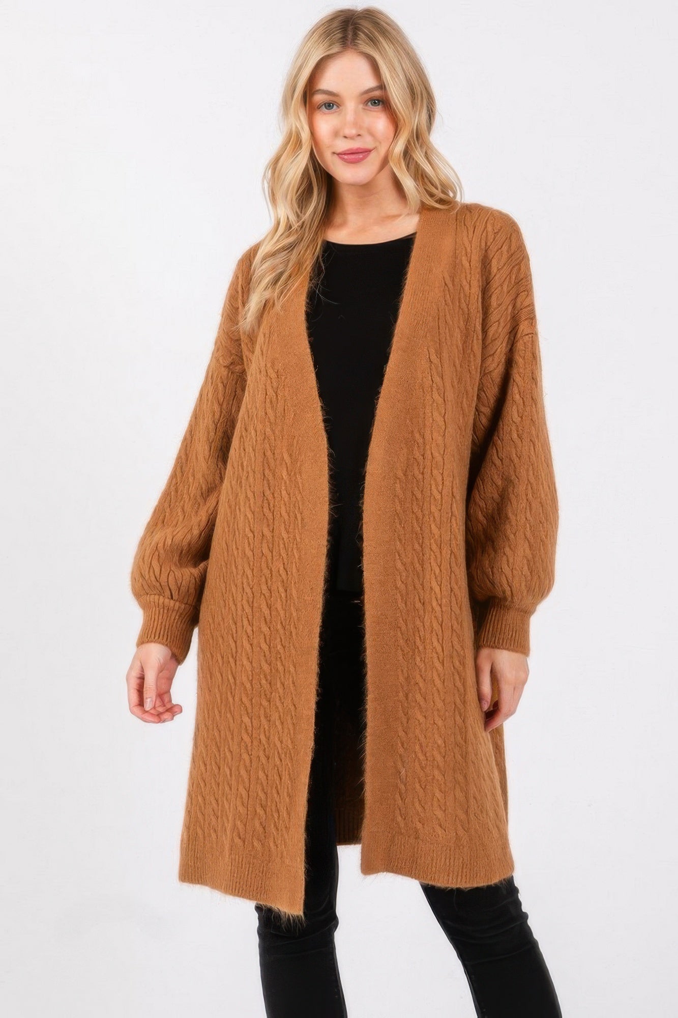 Cable Knit Cardigan - ZumBuys