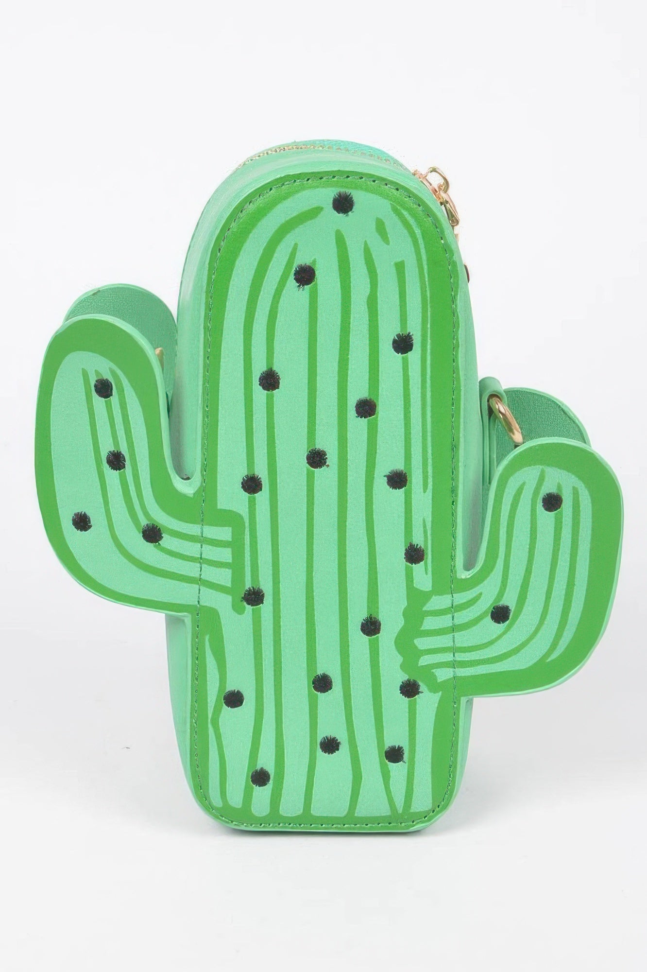 Cactus Crossbody Bag for Women – Novelty Faux Leather Mini Purse with Chain Strap, Cute Festival & Vacation Handbag - ZumBuys