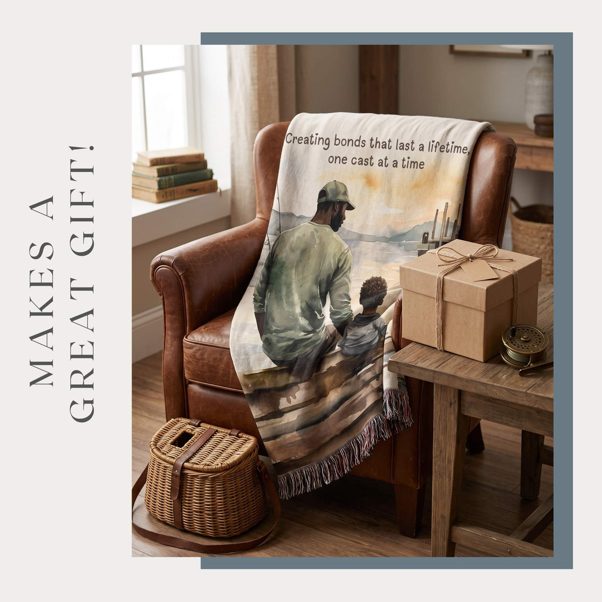 Casting Memories Woven Blanket - ZumBuys