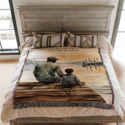 Casting Memories Woven Blanket - ZumBuys